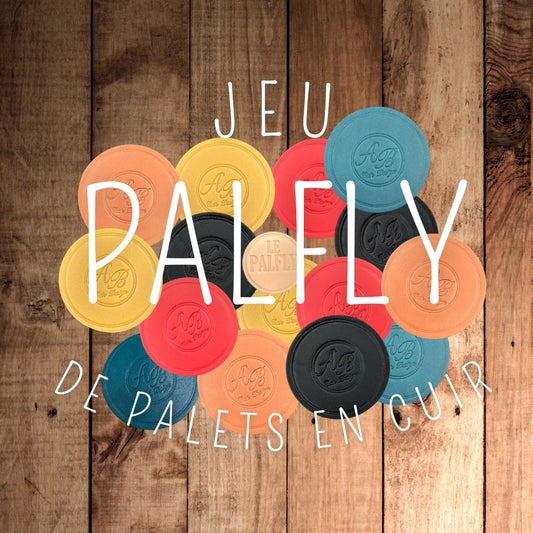 Jeu PALFLY de palets en cuir