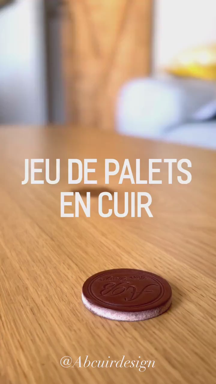 Jeu PALFLY de palets en cuir